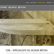 Site Internet Cognac Sciage Beton - CSB